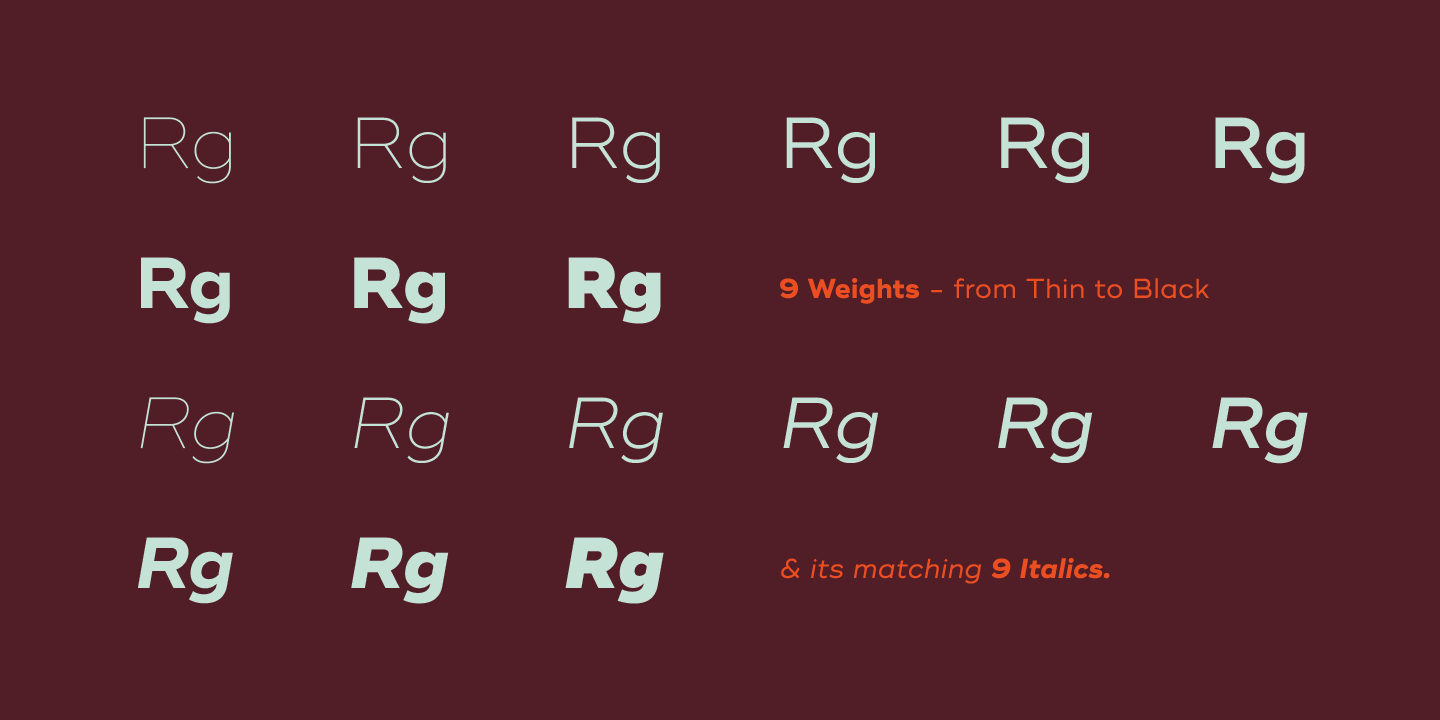 Пример шрифта Ridley Grotesk Thin Italic